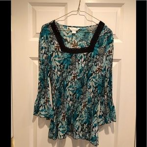 Christopher & Banks Woman’s Size L Floral Top